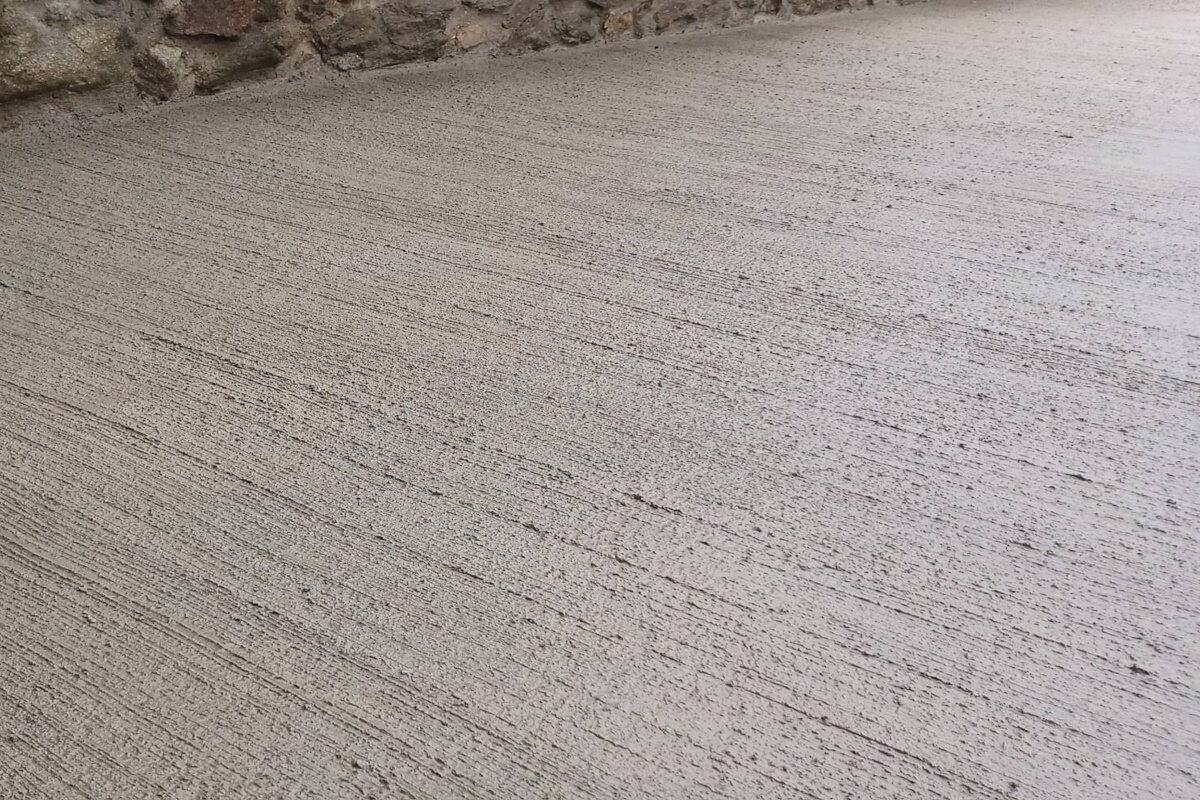 Acabado rayado para tránsito